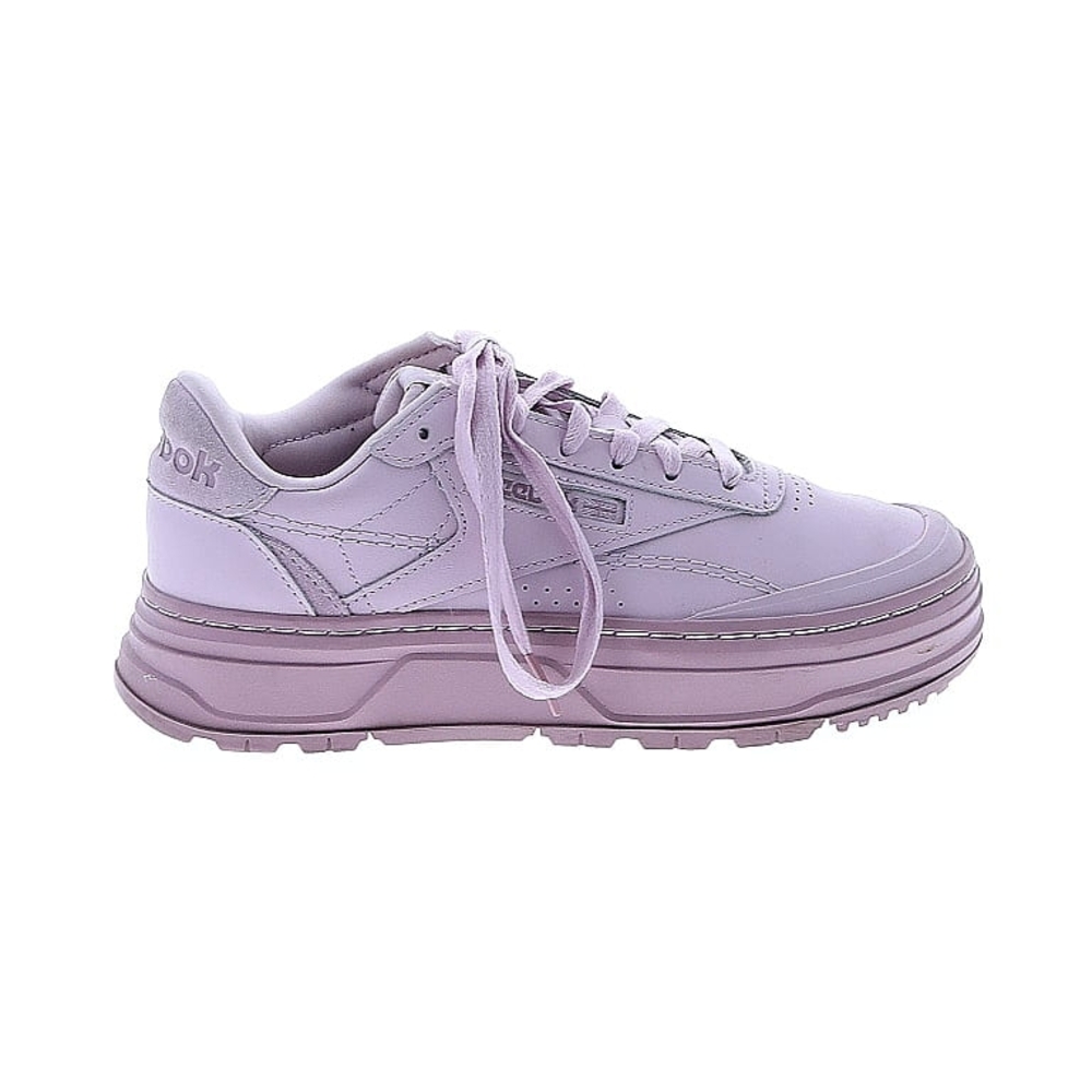 Reebok Club C Double Geo Casual Sneakers From Finish Line In Shell Purpl